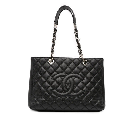Chanel GST Black Caviar Silver
