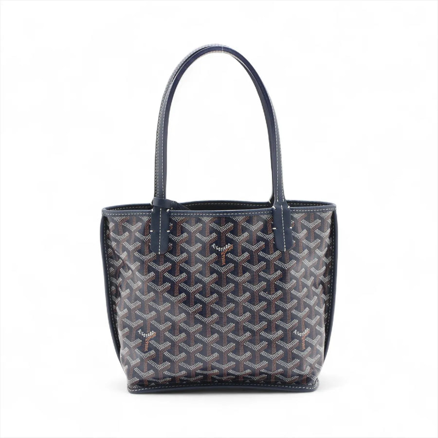 Goyard Anjou Mini Navy PVC Leather