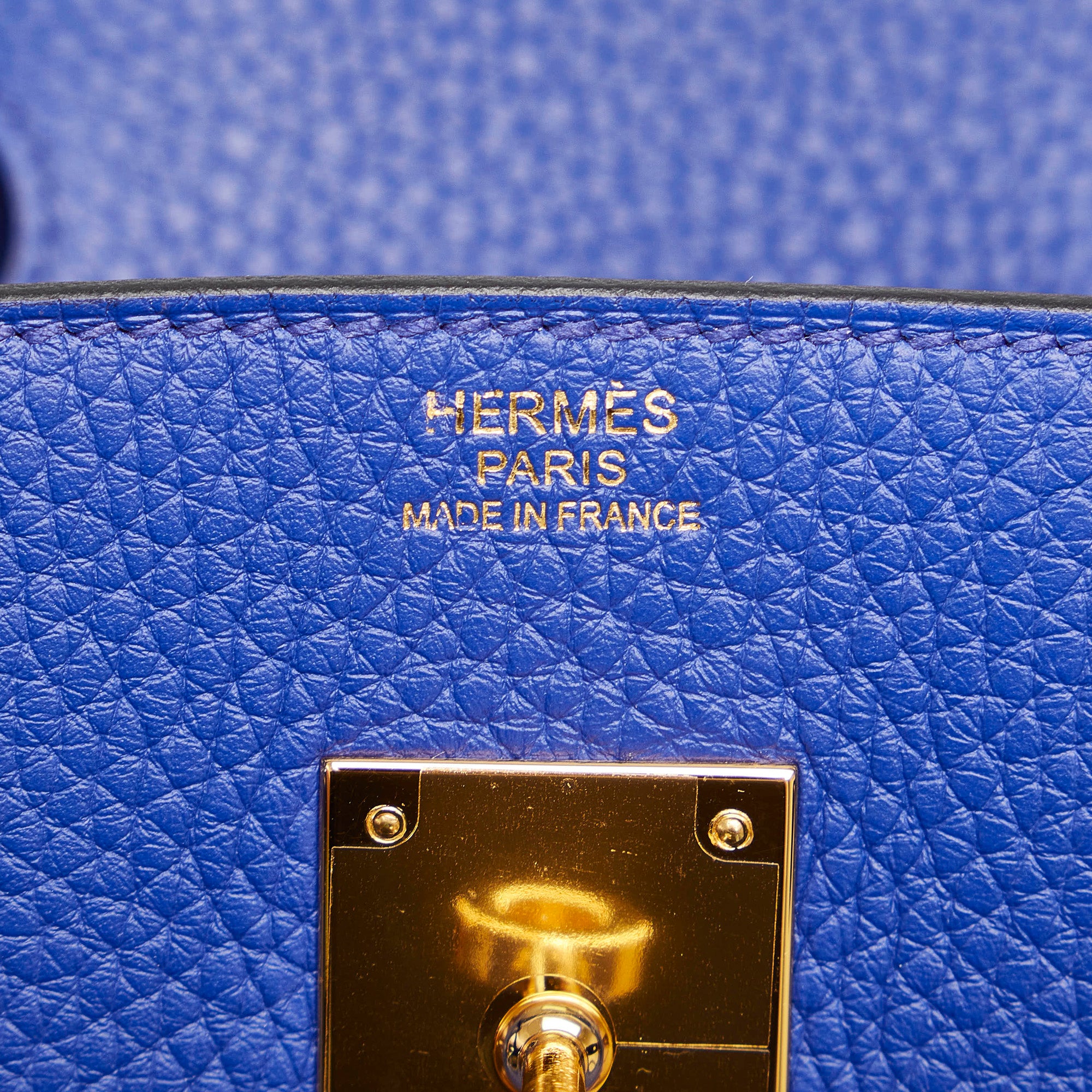 Hermès Birkin 30 Blue Taurillon Clemence Palladium