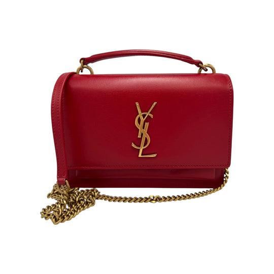 Yves Saint Laurent Kate Small Rosso Calfsk