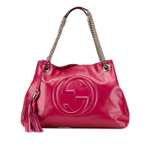 Die Ikone der Gucci-Dynastie: Soho Chain Tote in strahlendem Rosa