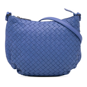 <h1>Das Erbe der Handwerkskunst: Bottega Venetas Blaue Intrecciato Crossbody in Nappa</h1>