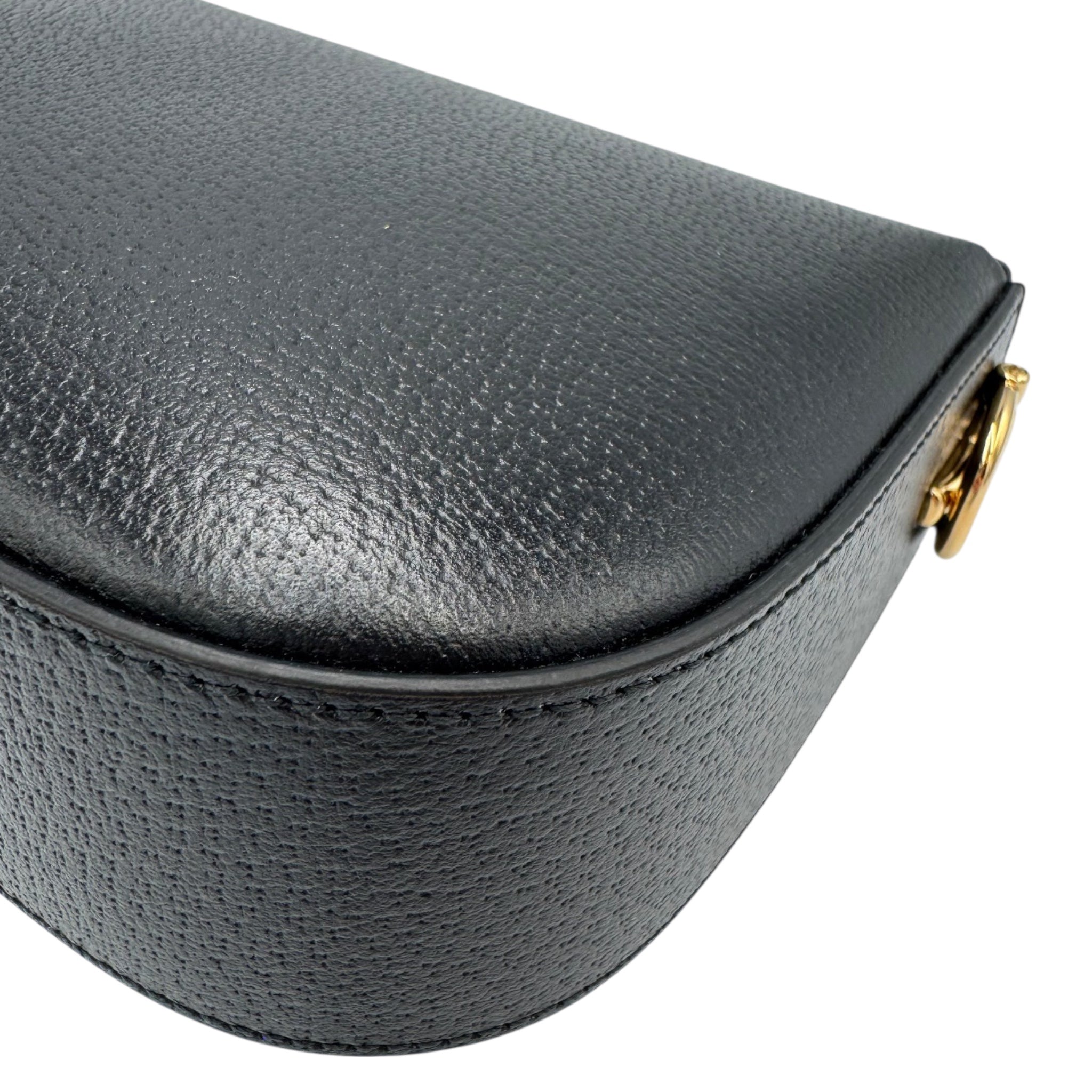 Gucci x Adidas Black Horsebit 1955 Shoulder Bag