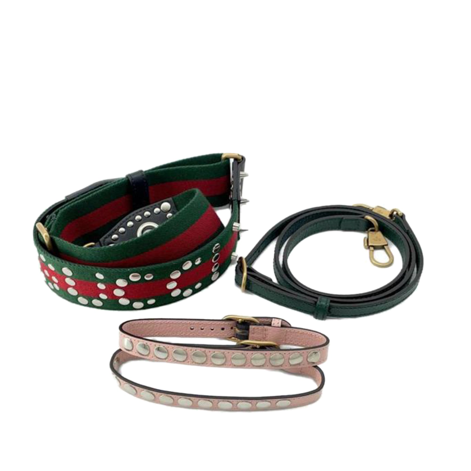 Gucci x Adidas Bamboo Diana Green Maxi Calfskin