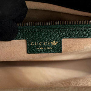 Gucci x Adidas Bamboo Diana Green Maxi Calfskin