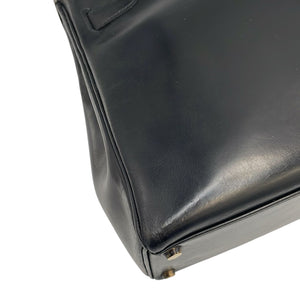 Hermès Kelly 32 Black Box Calfskin Gold