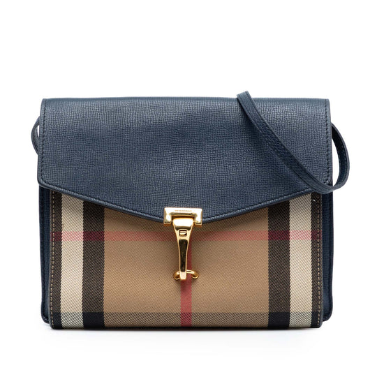 Burberry Derby Macken Crossbody Bag Small House Check Leather