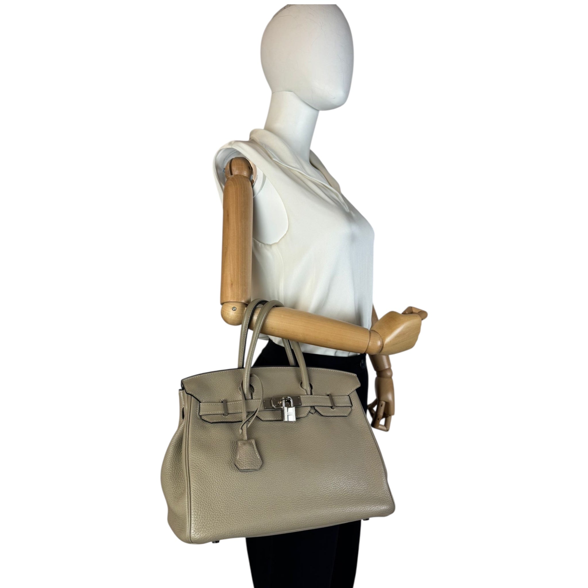 Hermès Birkin 30 Gris Tourelle Togo Palladium