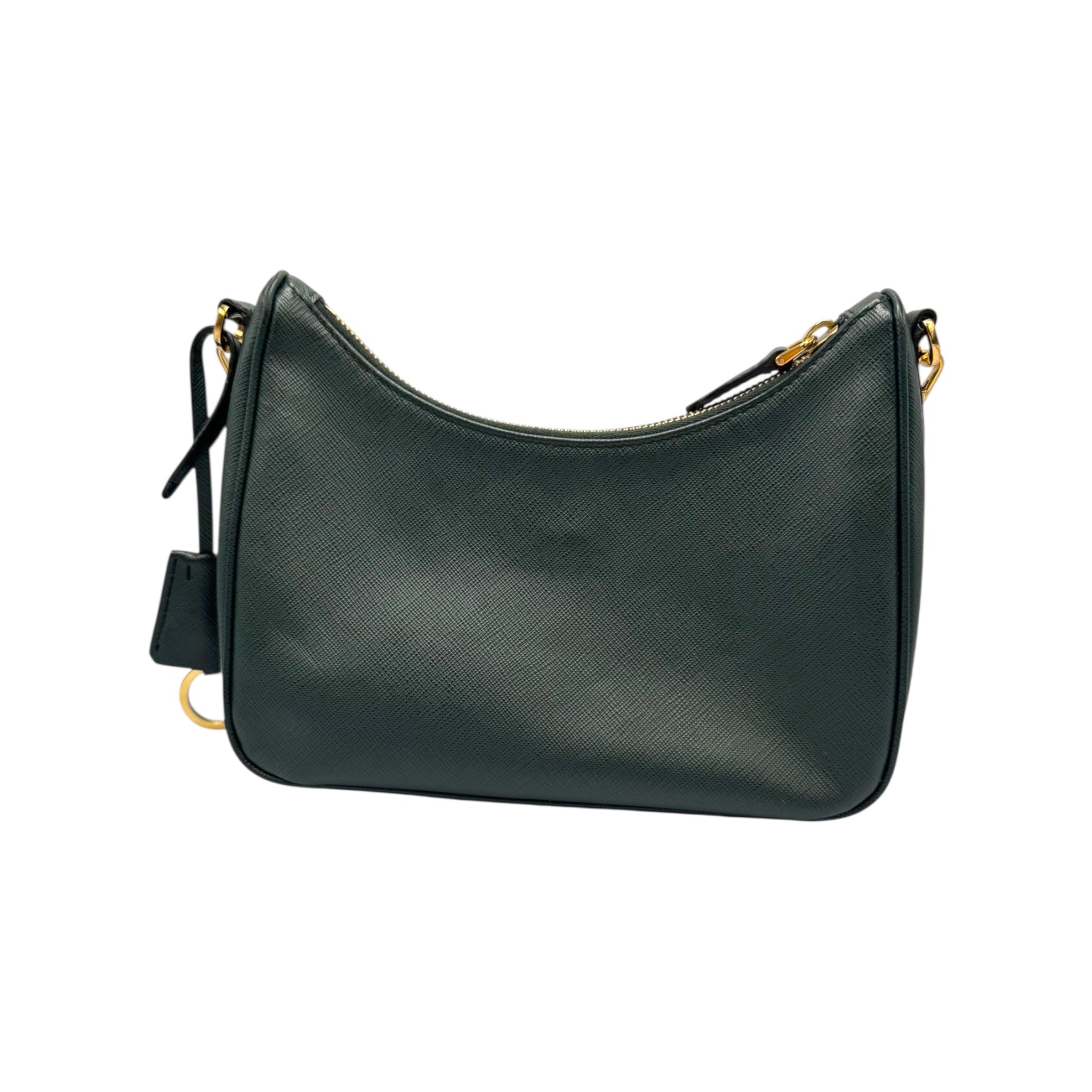Prada Re-Edition 2005 Dark Green Saffiano Leather