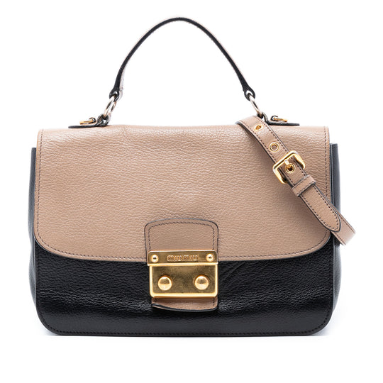 Miu Miu Madras Bag Bicolor Goatskin