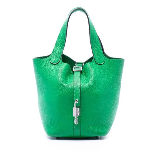 Hermès Picotin Lock 18 Green Clemence