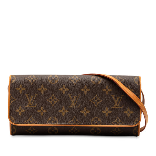 Louis Vuitton Pochette Twin GM Brown Monogram Canvas