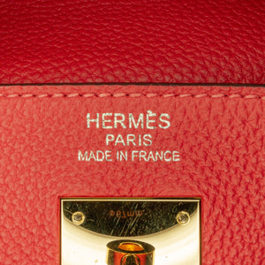 Hermès Kelly 35 Retourne Red Togo