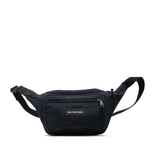 Balenciaga Explorer Belt Bag Blue Nylon
