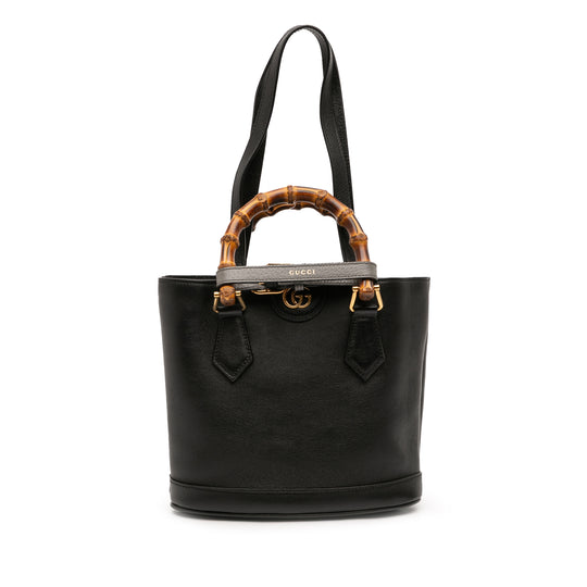 Gucci Bamboo Diana Small Black Calfskin