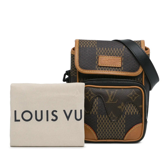 Louis Vuitton x Nigo Amazone Messenger Nano Monogramma Gigante Damier Ebene