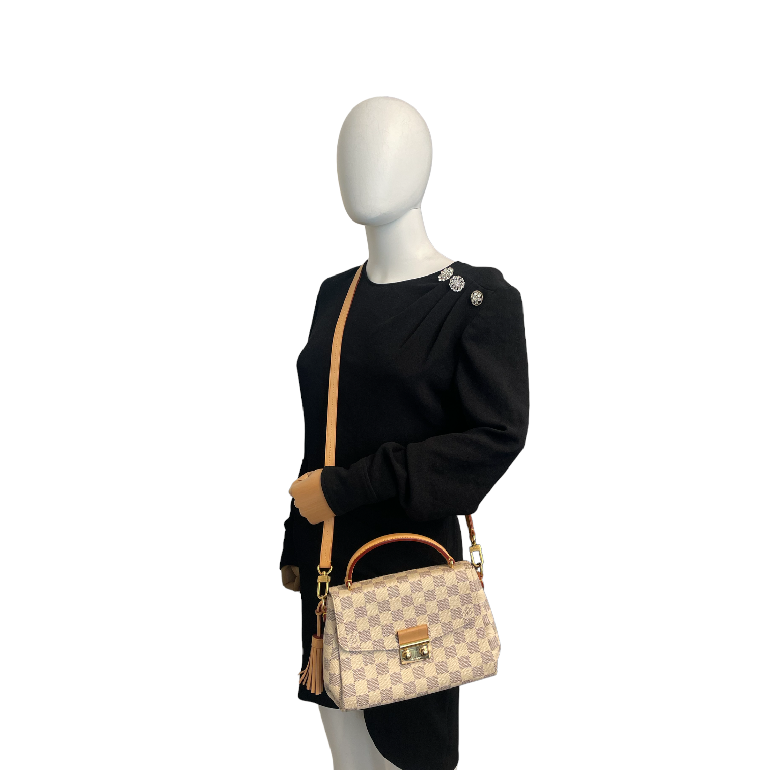 Louis Vuitton, Bags, Louis Vuitton Croisette Damier Azur Canvas Crossbody  Bag Mint Condition