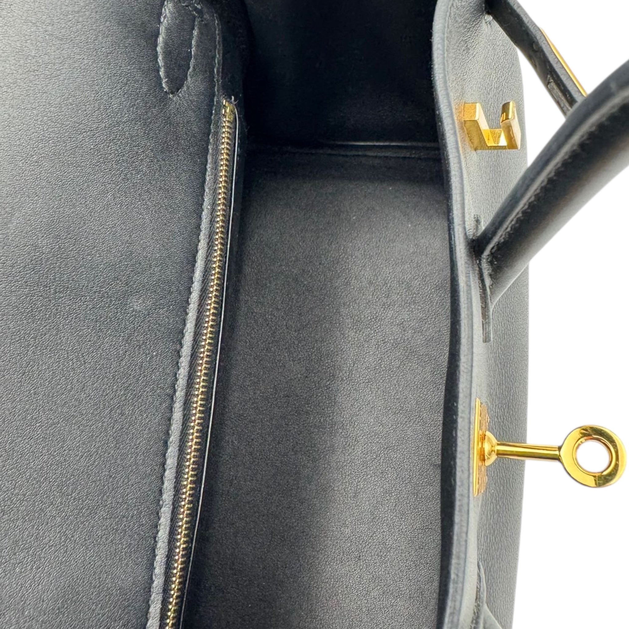 Hermès Birkin 25 Black Swift Gold