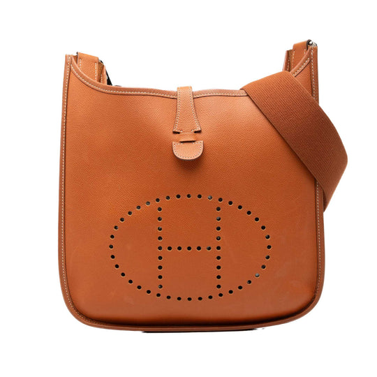 Hermès Evelyne II PM Gold Clemence Leather