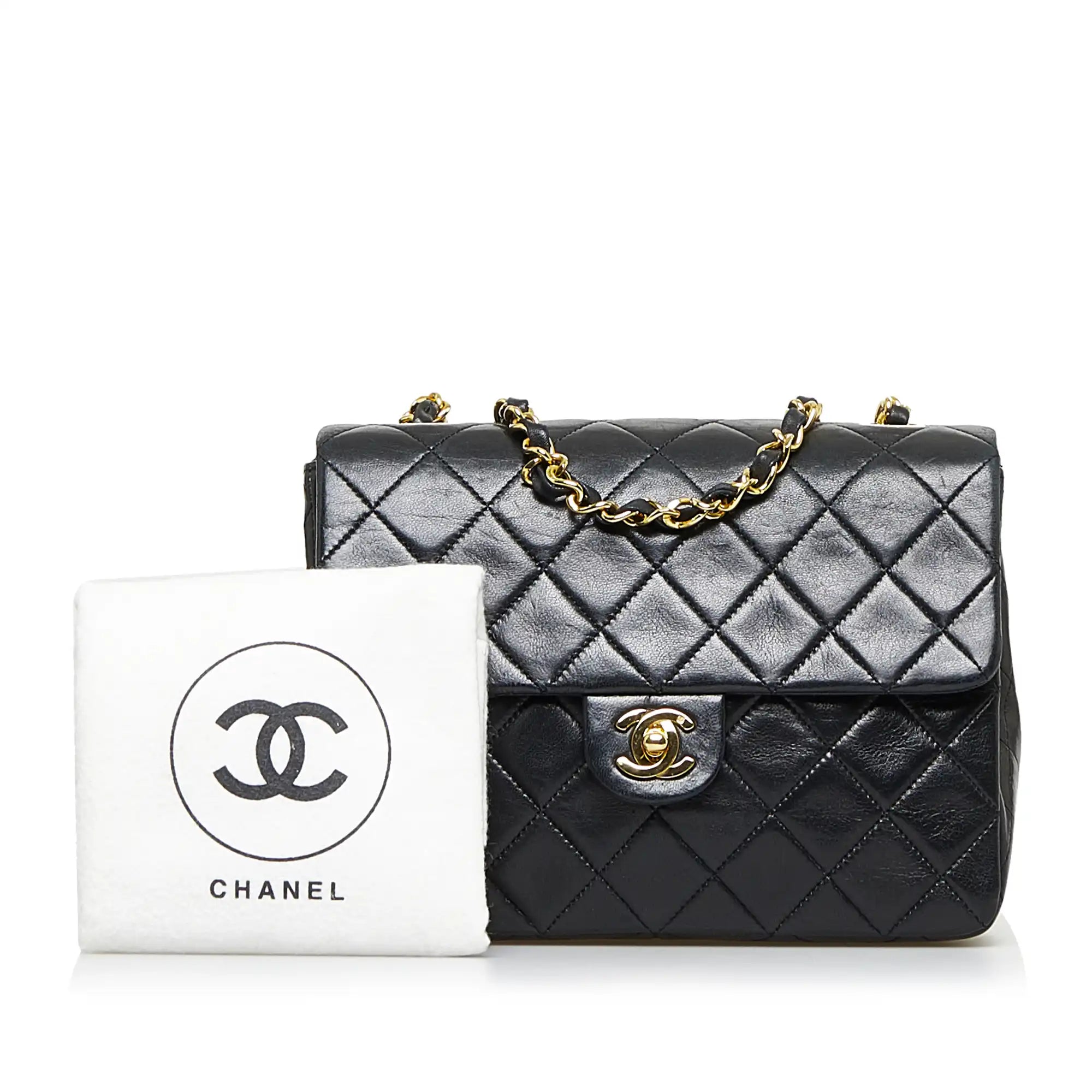 Chanel mini 2025 square lambskin