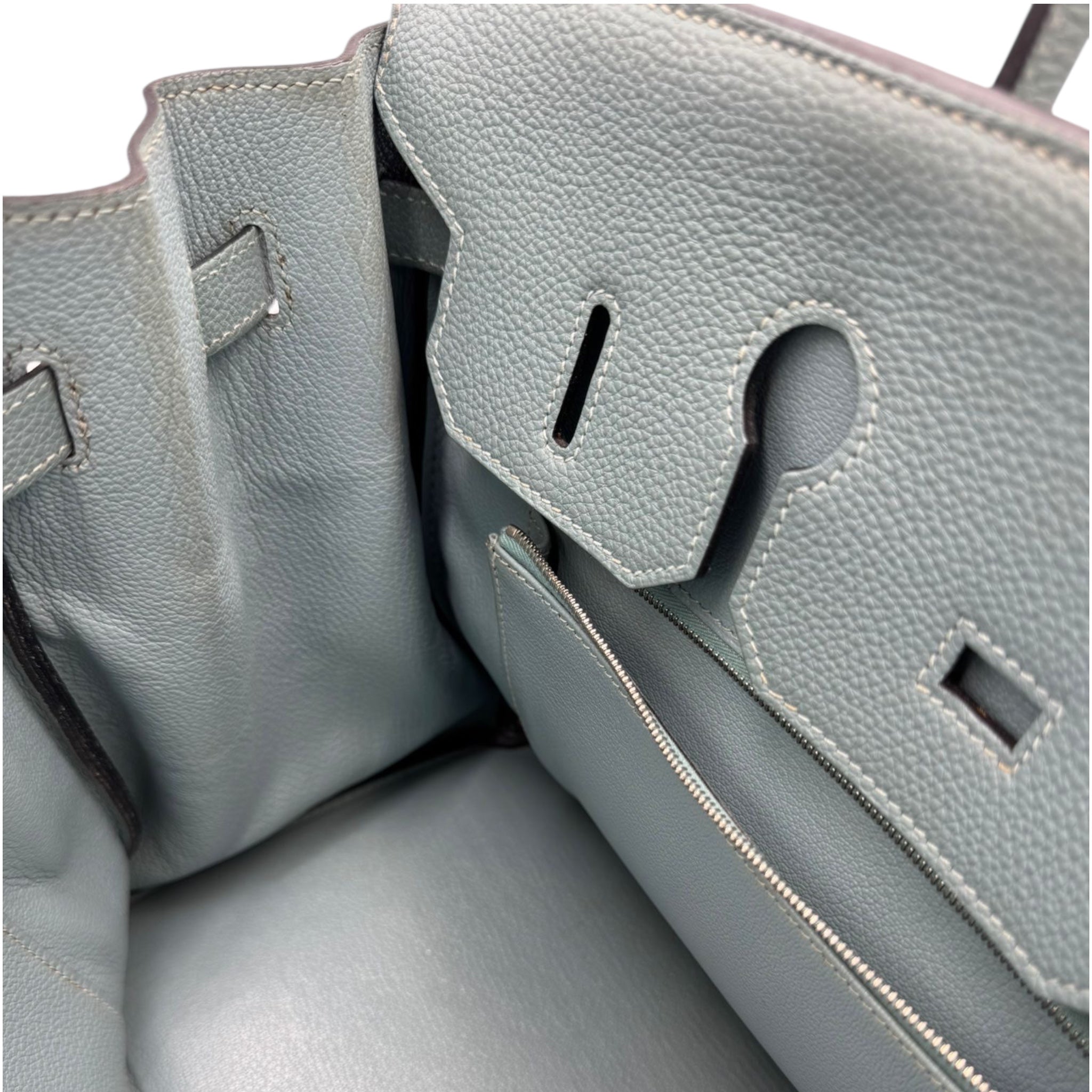 Hermès Birkin 35 Togo Bleu Lin Palladium