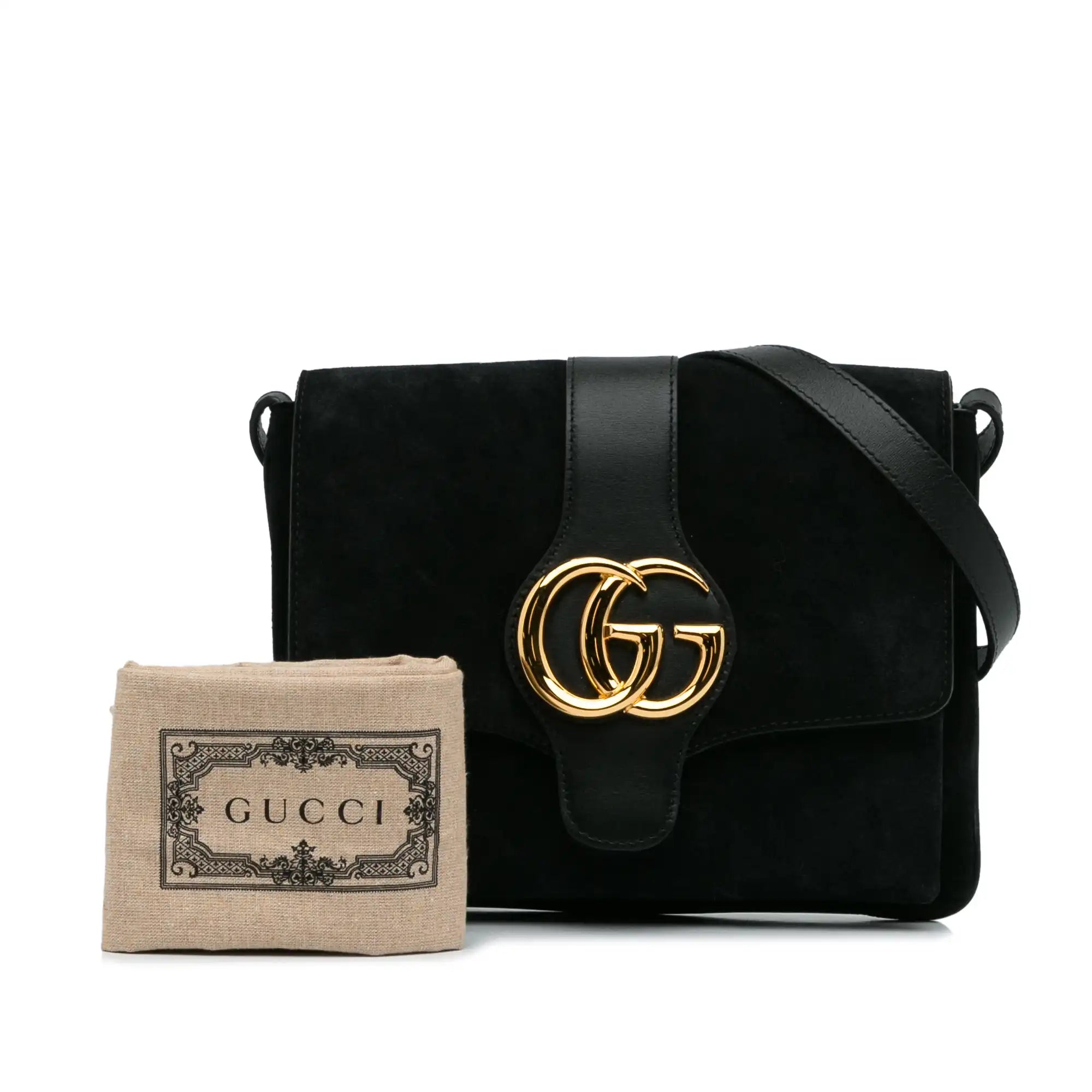 Gucci Arli Medium Black Suede 1 170