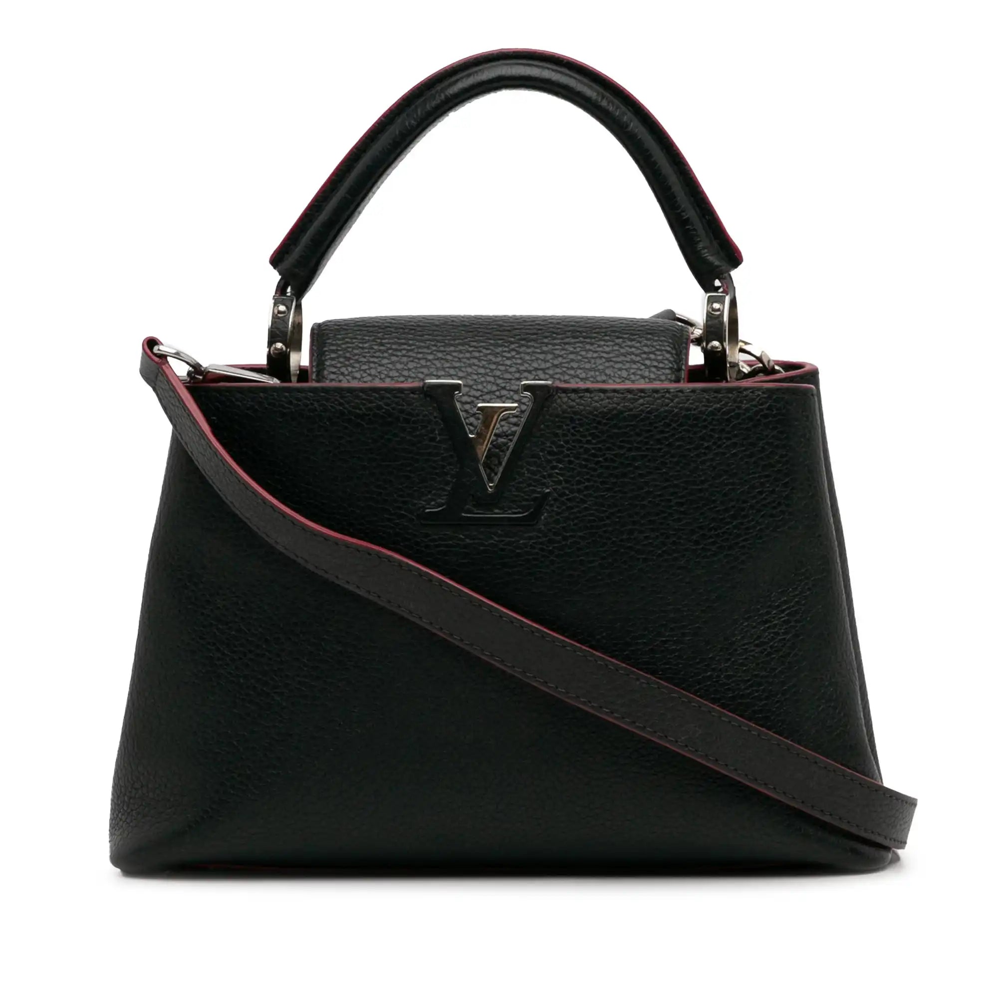 Louis Vuitton Capucines BB Black Taurillon Silver