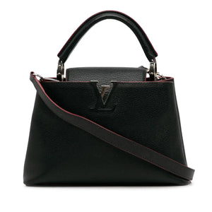 Louis Vuitton Capucines BB Black Taurillon Silver