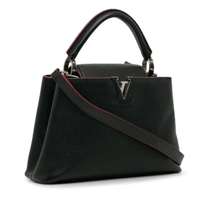 Louis Vuitton Capucines BB Black Taurillon Silver