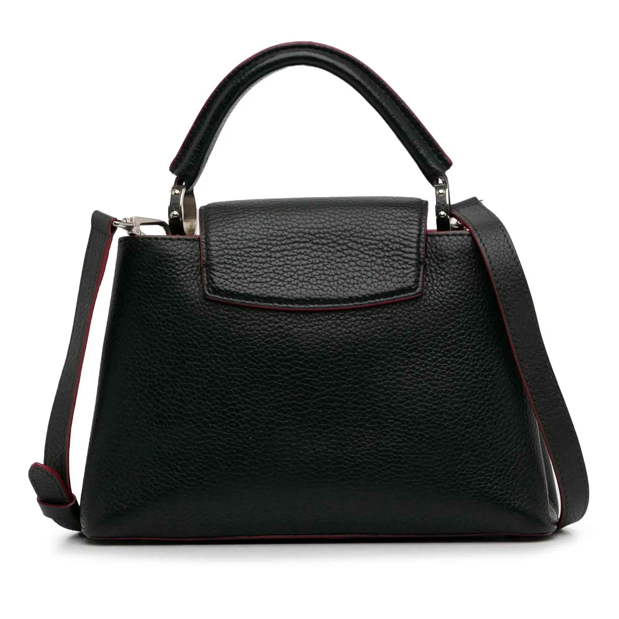 Louis Vuitton Capucines BB Black Taurillon Silver