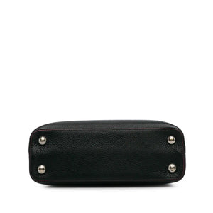 Louis Vuitton Capucines BB Black Taurillon Silver