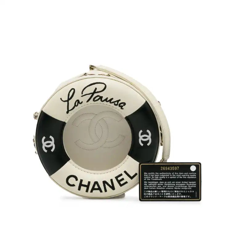 Chanel La Pausa Coco Lifesaver Round Bag Lambskin 3 800
