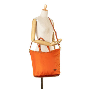 Prada Tessuto Tote Bag Toile en nylon orange