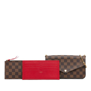 Louis Vuitton Pochette Félicie Damier Ebene Canvas