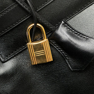 Hermès Kelly Retourne 32 Black Boxcalf  Gold