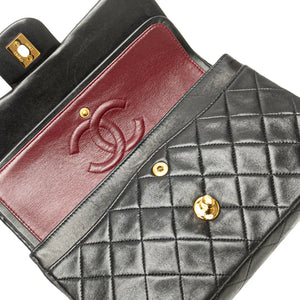 Chanel Classic Double Flap Small Black Lambskin oro