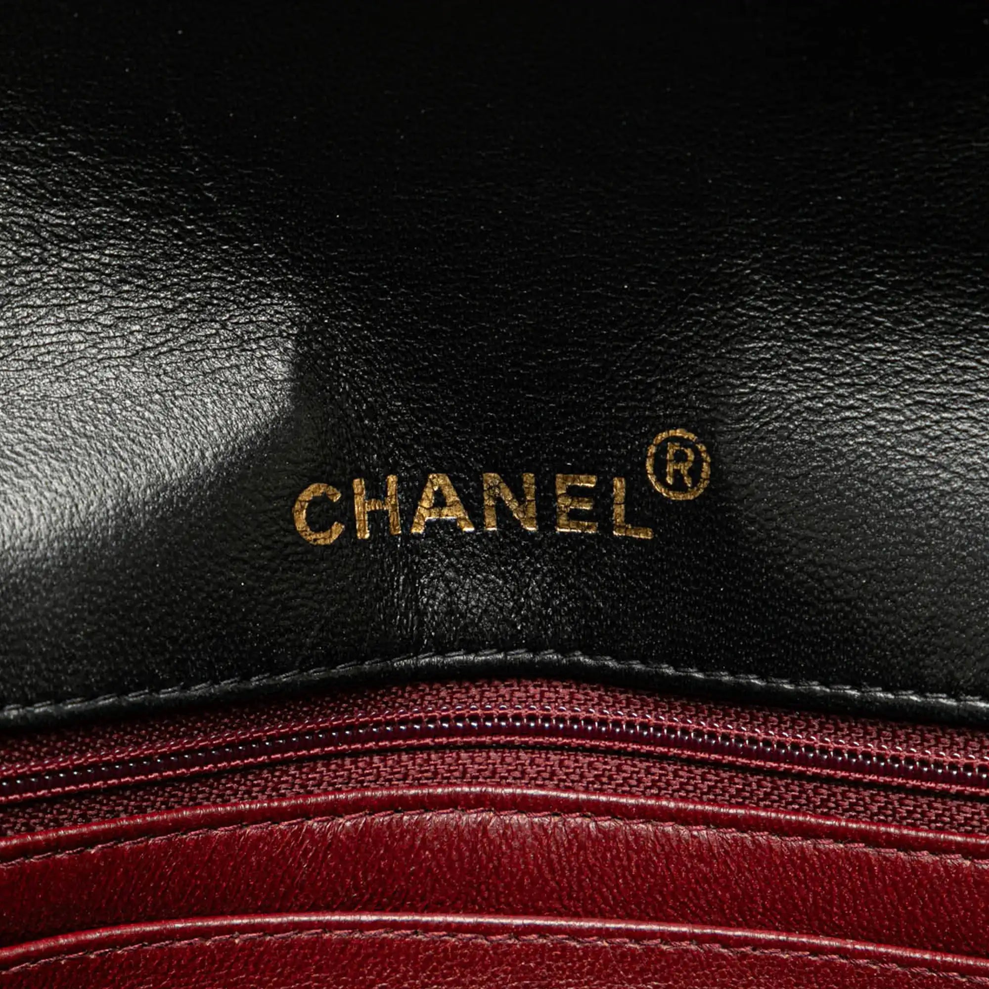 Chanel Diana Small Black Lambskin Gold
