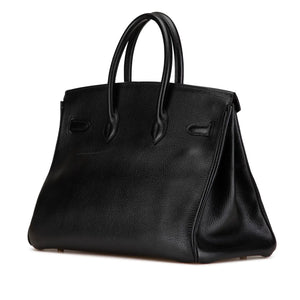 Hermès Birkin 35 Black Retourne Togo Gold