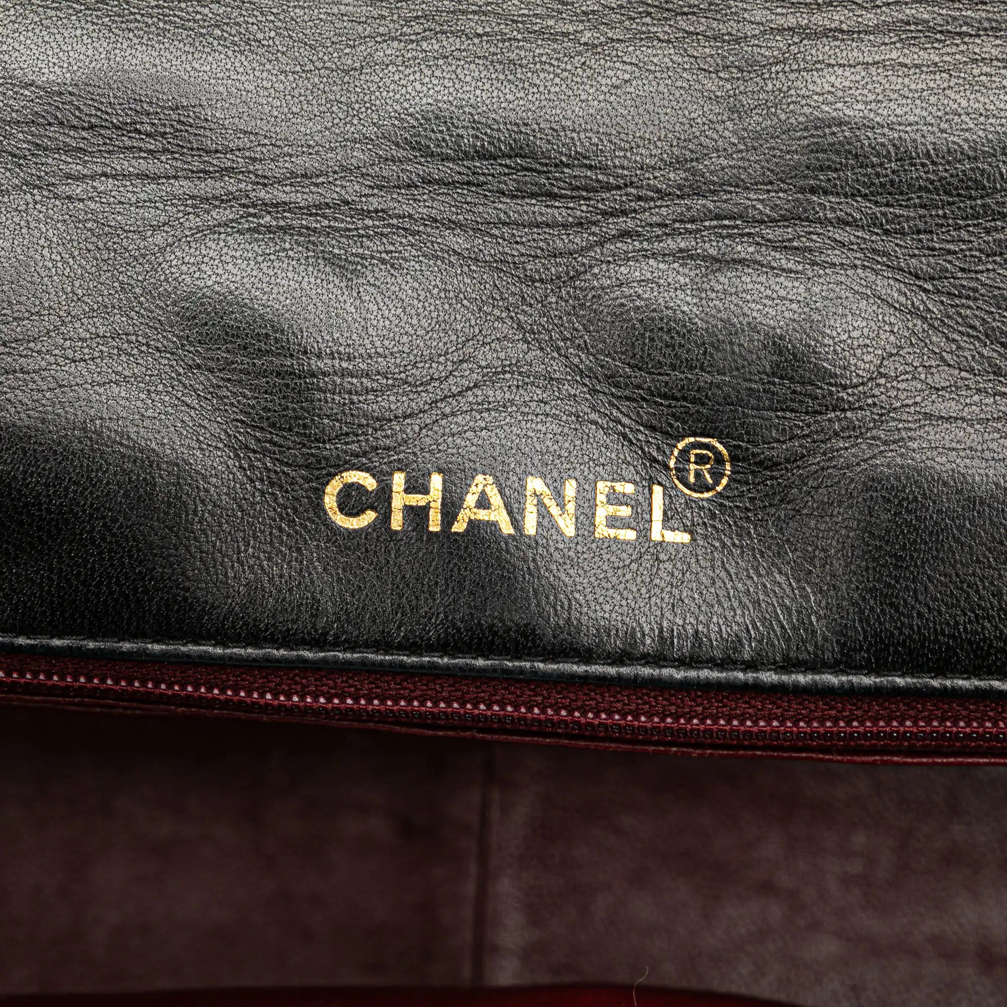 Chanel Diana Medium Black Lambskin Gold