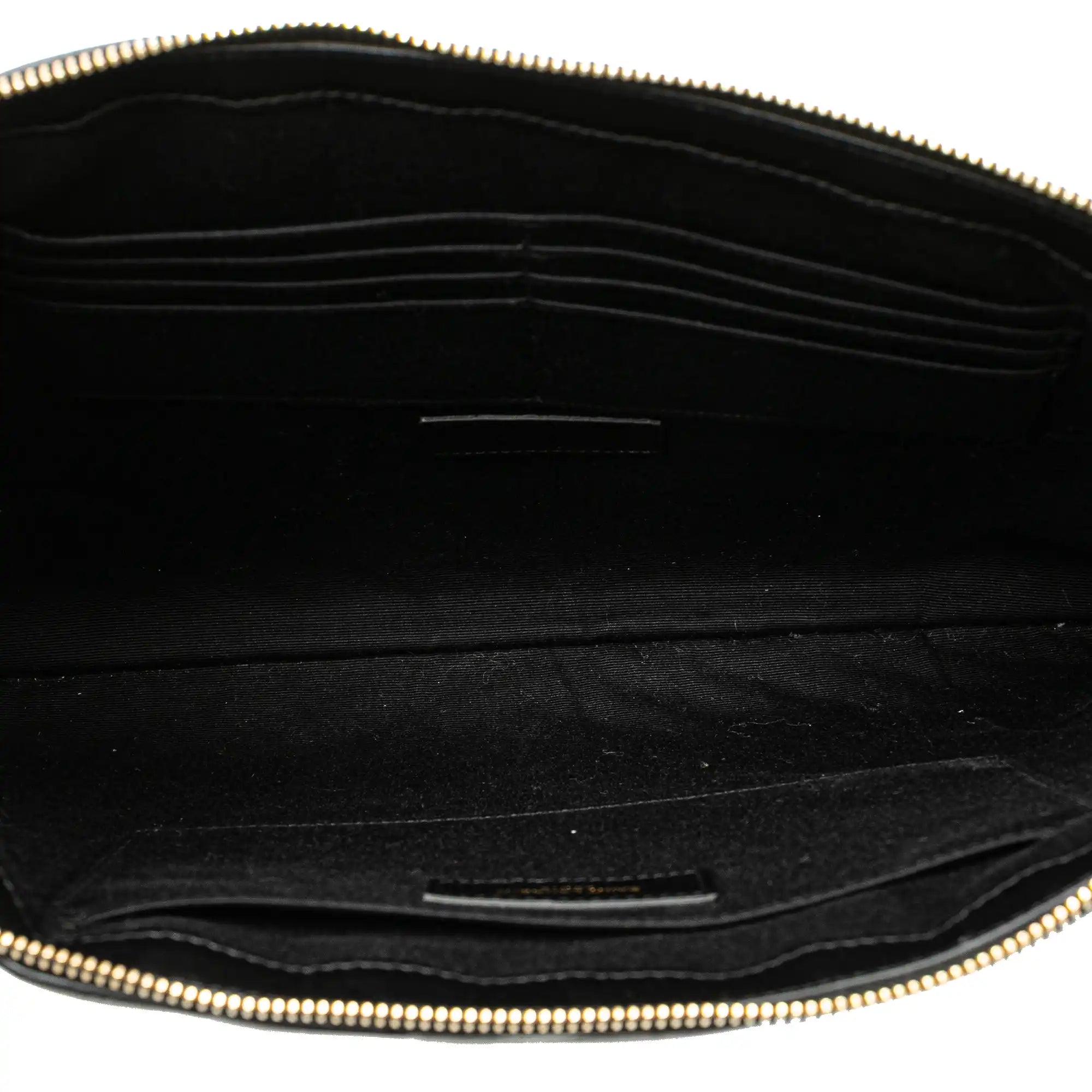 Yves Saint Laurent Monogram Document Holder Black