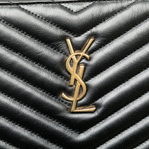 Yves Saint Laurent Monogram Document Holder Black