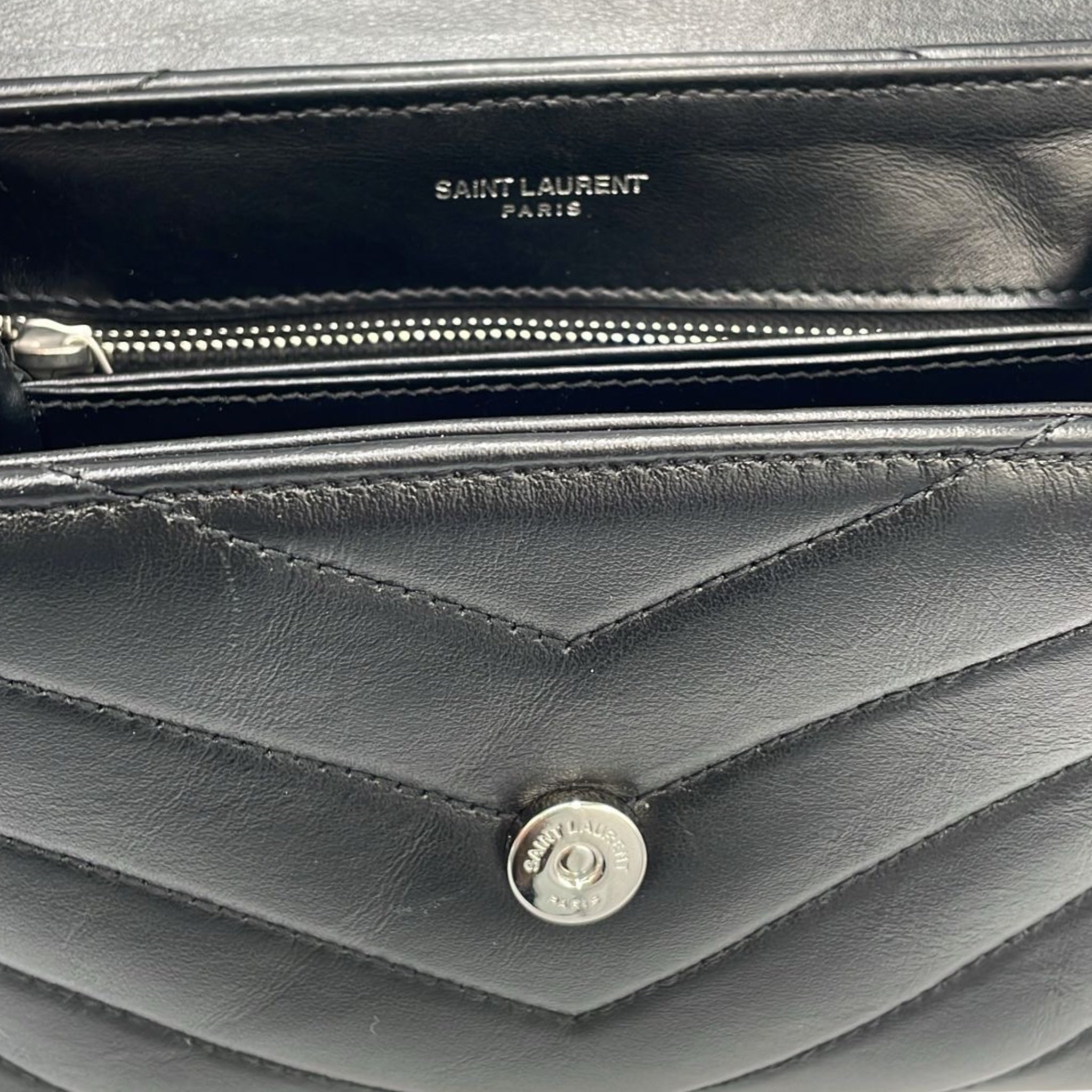 Yves Saint Laurent LouLou Toy Black Calfskin