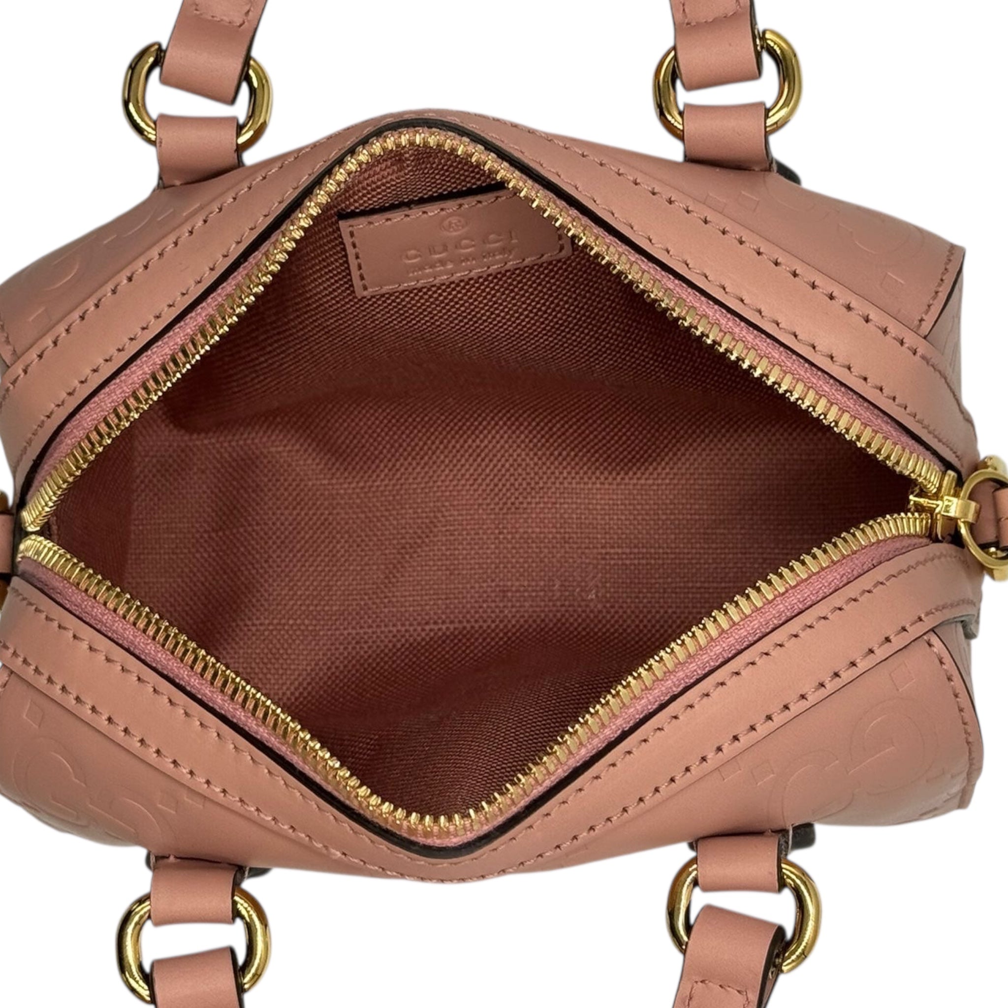 Gucci Boston Bag Mini Pink Microguccissima