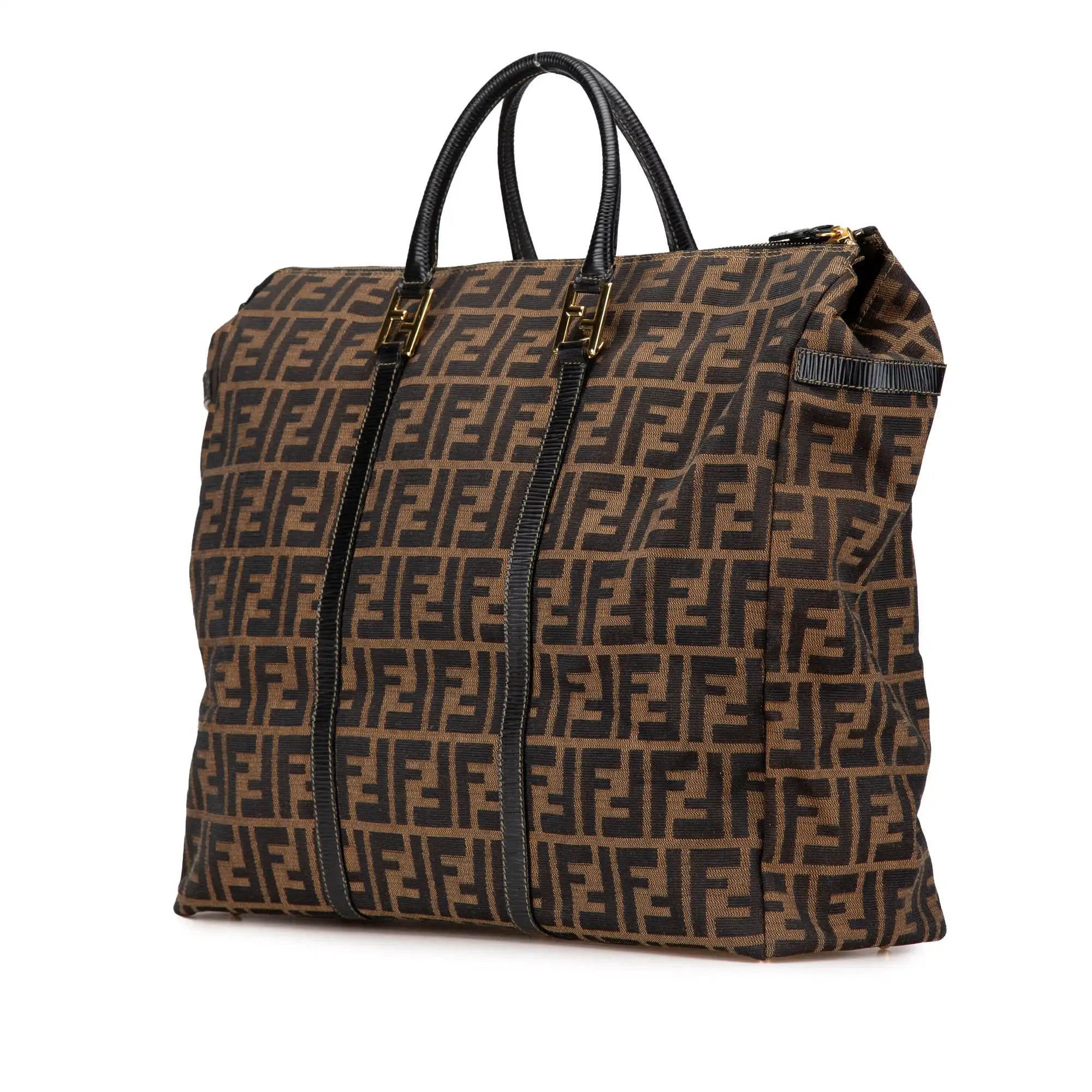 Fendi Travel Bag Brown Zucca Canvas