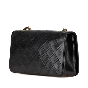 Chanel Full Flap Bag Black Lambskin Gold