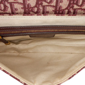 Dior Saddle Bag Small Red Oblique Canvas