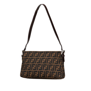 Fendi Shoulder Bag Brown Zucca Canvas