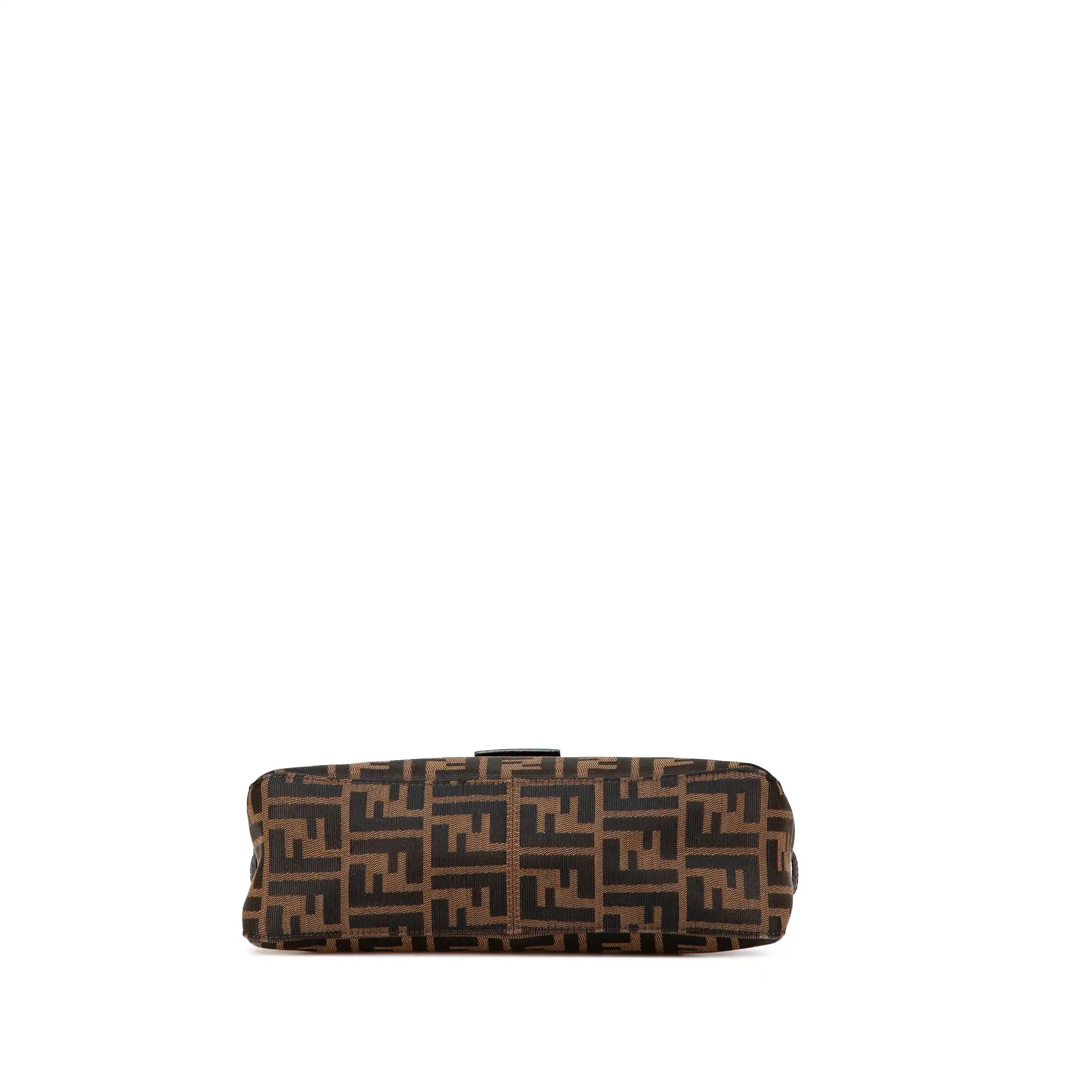 Fendi Shoulder Bag Brown Zucca Canvas