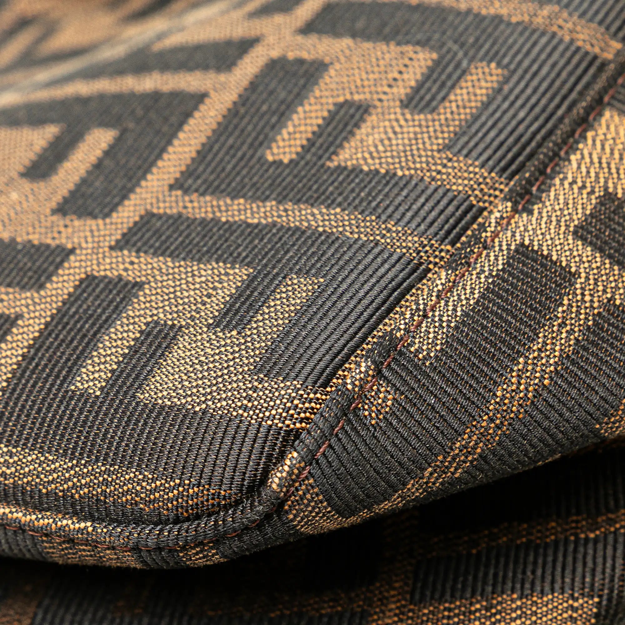 Fendi Shoulder Bag Brown Zucca Canvas