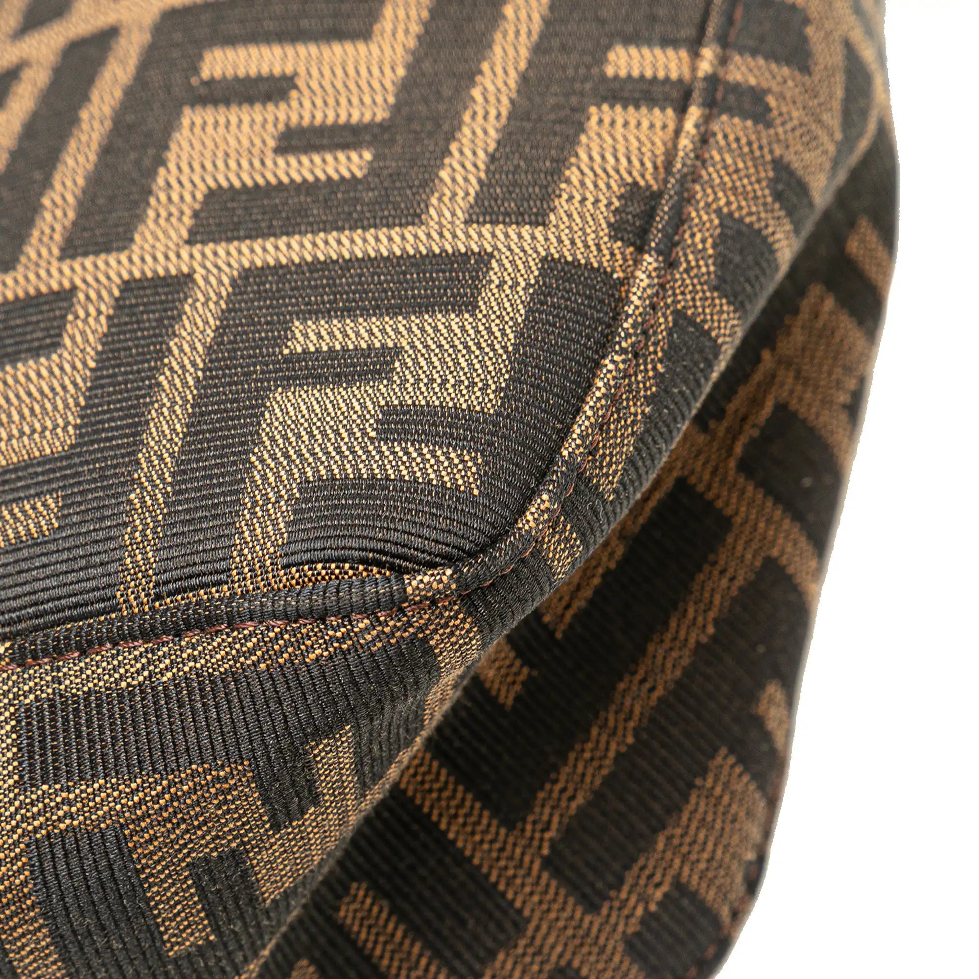 Fendi Shoulder Bag Brown Zucca Canvas